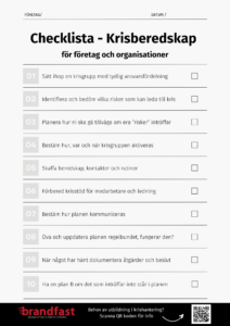 Checklista krishantering