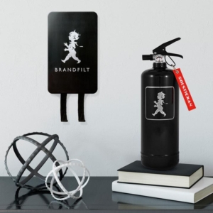 svart Brandsläckare 2 kg solstickan