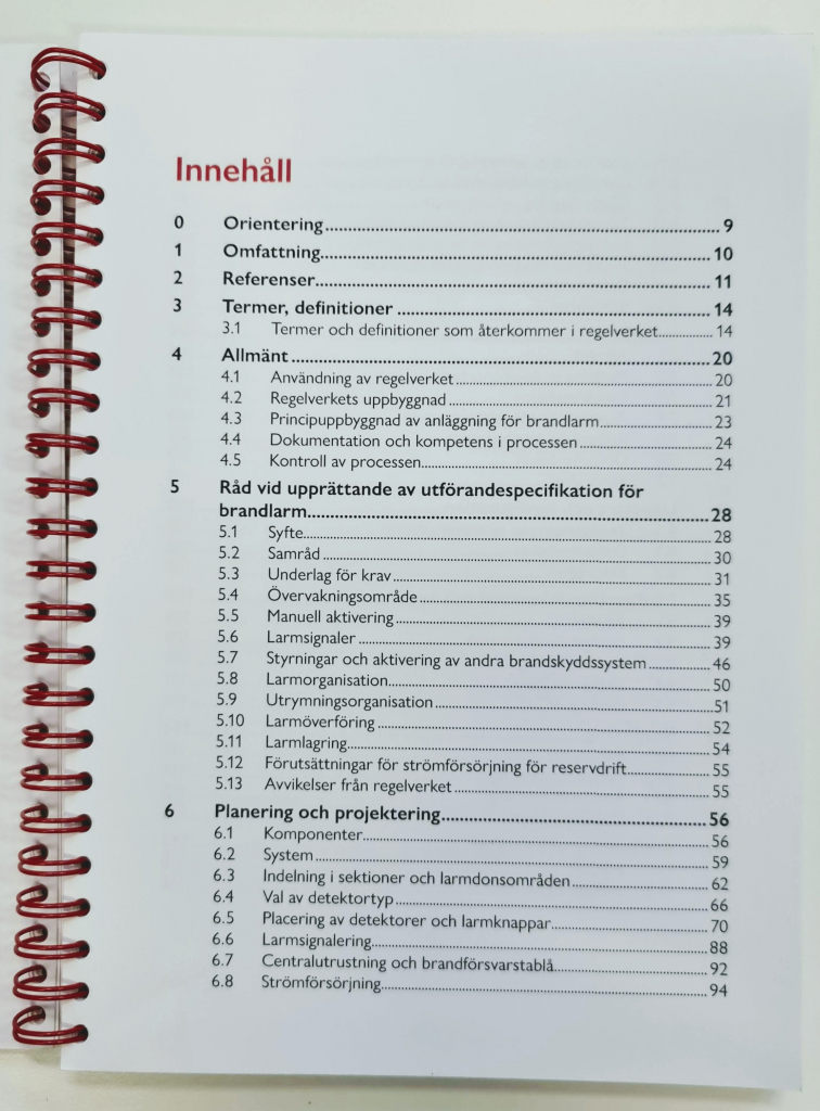 anläggningsskötare brandlarm