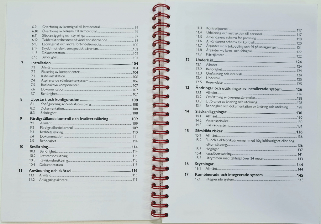anläggningsskötare brandlarm