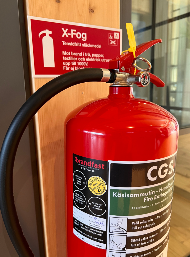 CGS X-fog 6 liter handbrandsläckare