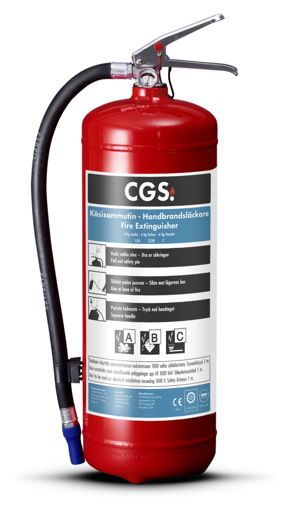 CGS 6 kg pulversläckare