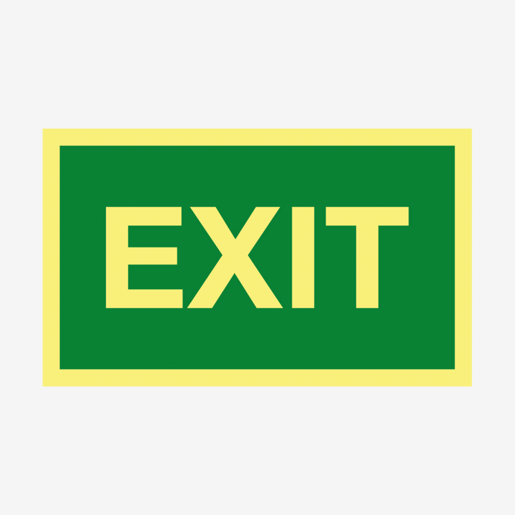 Exit - Utrymningsskylt