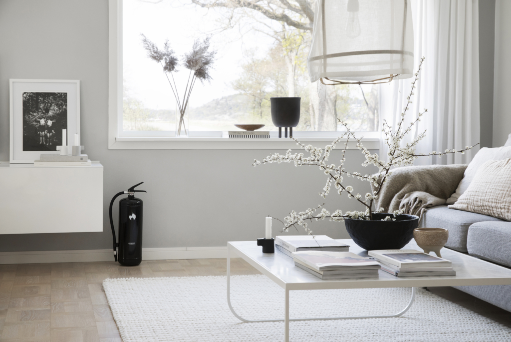 Brandsläckare 6kg svart