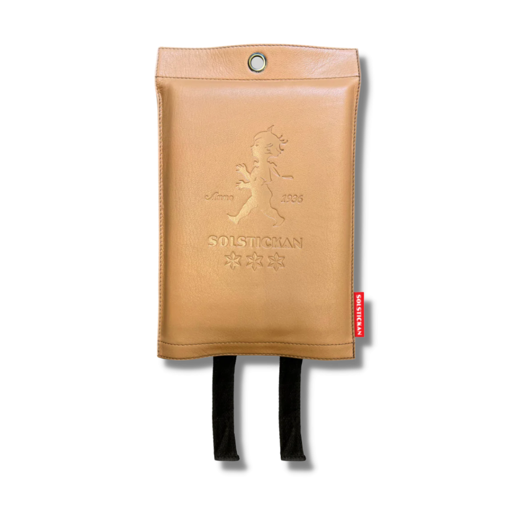 Solstickan brandfilt läder