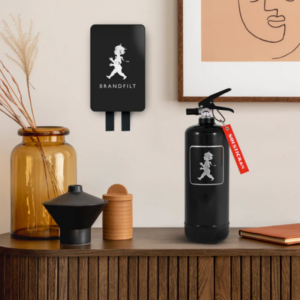 Solstickan brandfilt svart silver