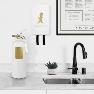 Solstickan brandsläckare vit guld