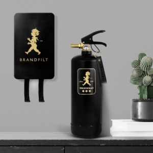 Solstickan brandsläckare svart guld