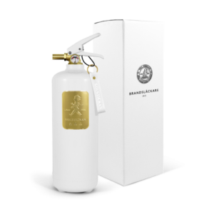 solstickan brandsläckare vit guld