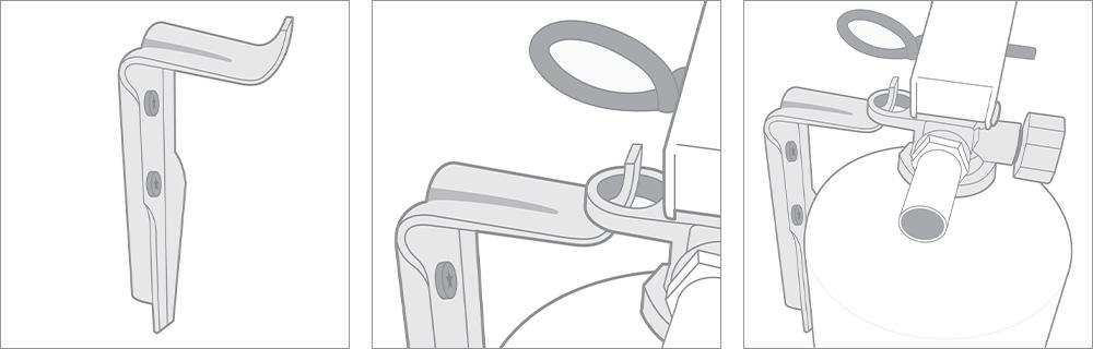 brandsläckare väggfäste