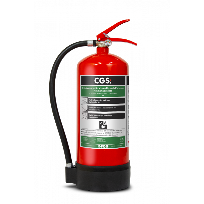 CGS X-fog 6 liter handbrandsläckare
