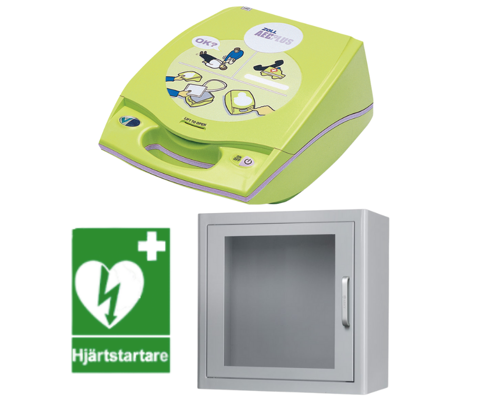Zoll aed hjärtstartarpaket vitt skåp