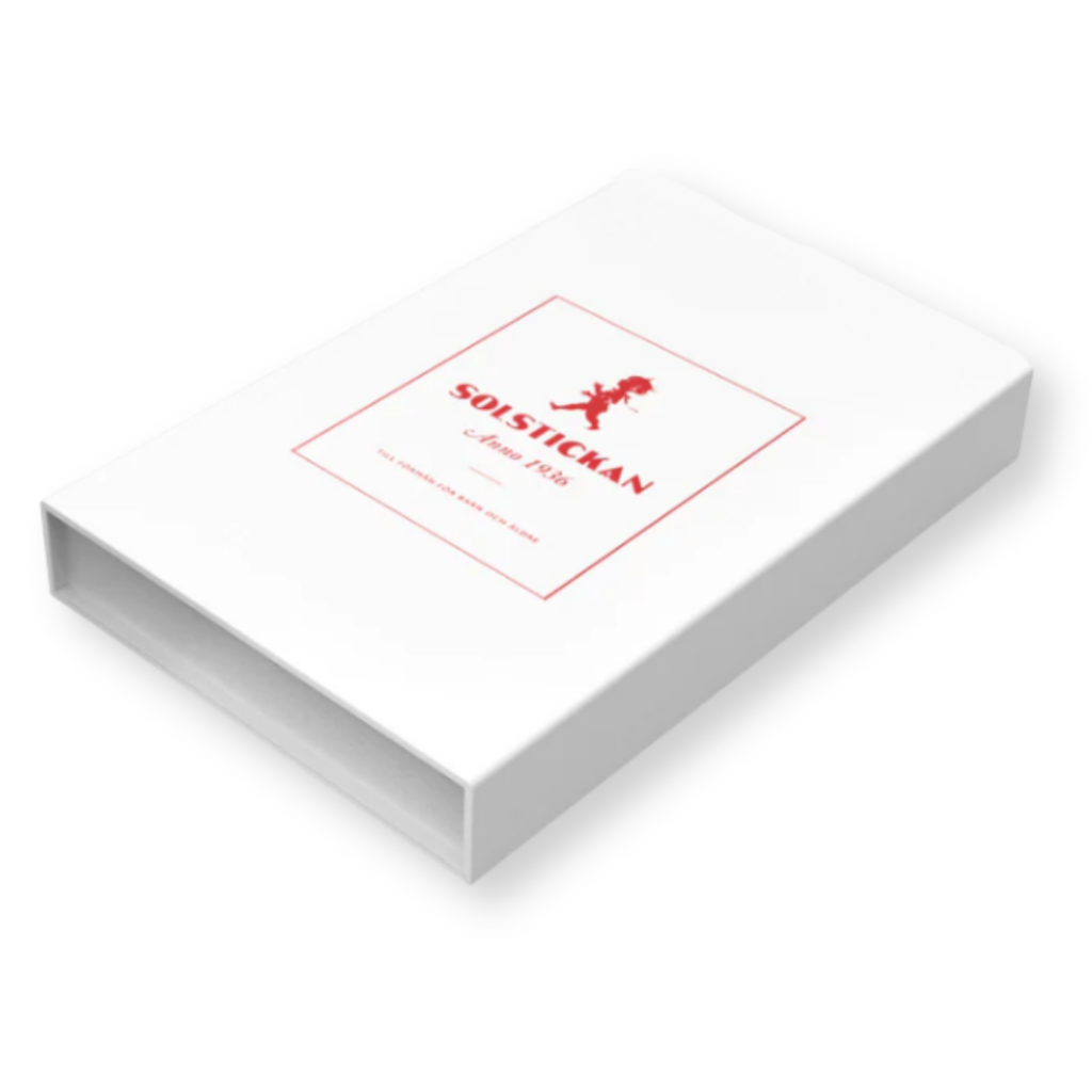 Solstickan brandfilt röd book case