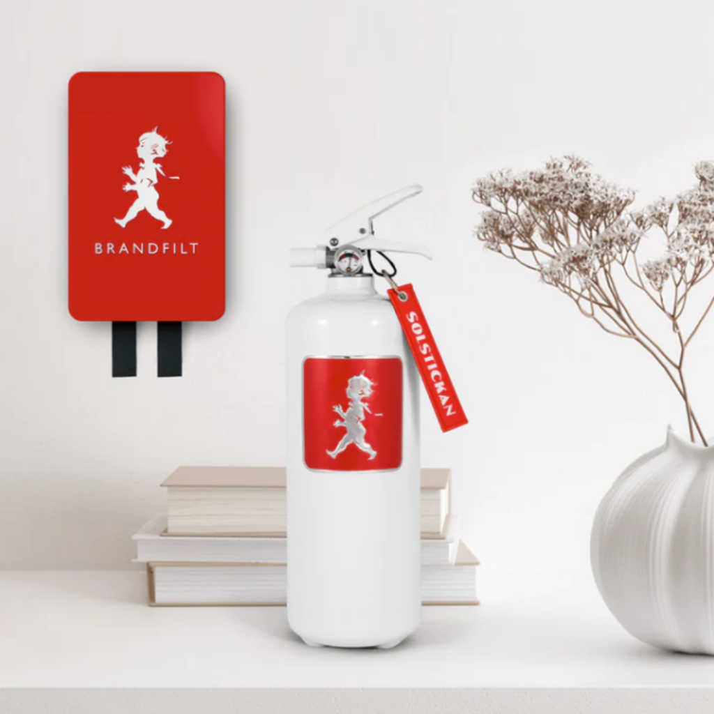 Solstickan brandfilt röd