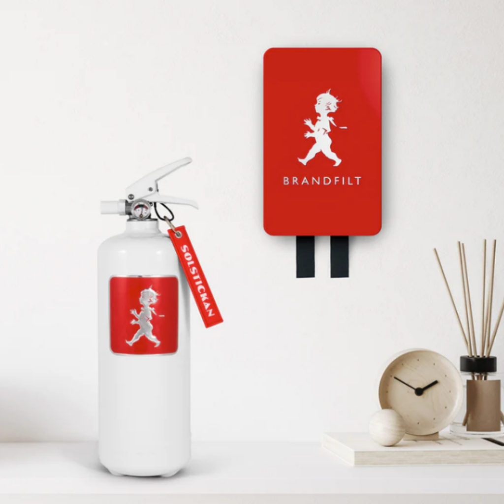 Solstickan brandfilt röd