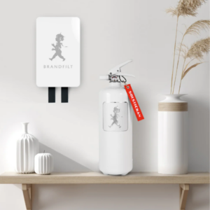 Solstickan brandfilt vit silver