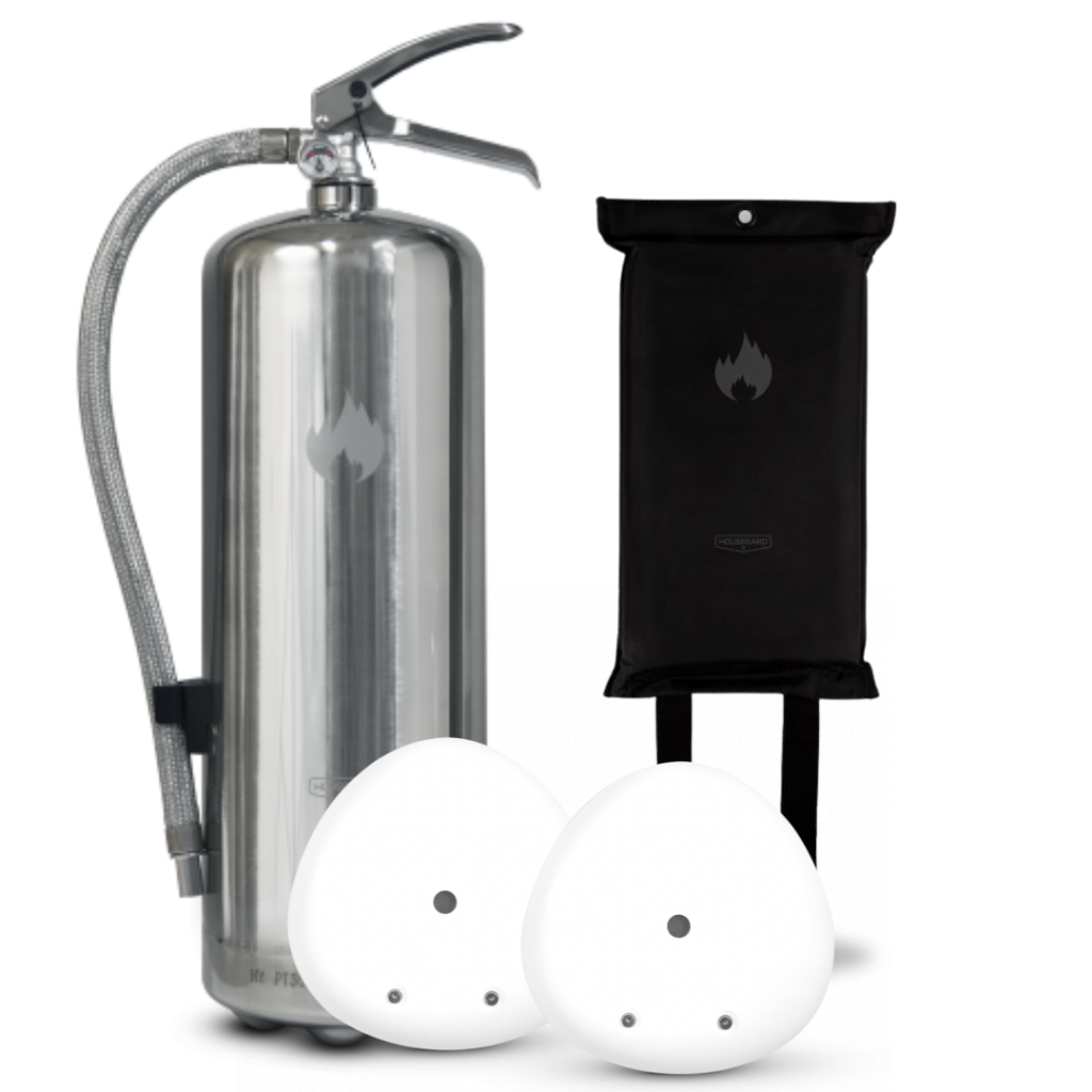 Brandskyddspaket mellanstor steel (Bostad > 60 m², 1-2 sovrum)