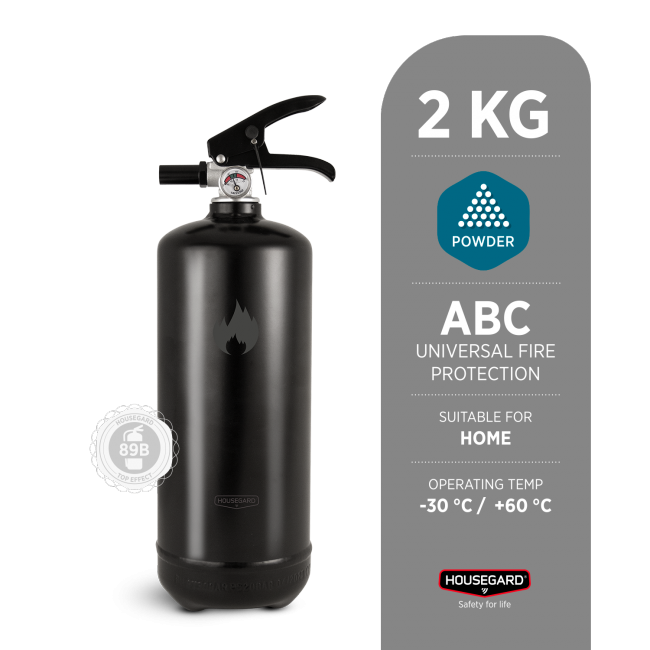 brandslackare 2 kg svart Housegard