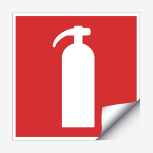 handbrandsläckare skylt