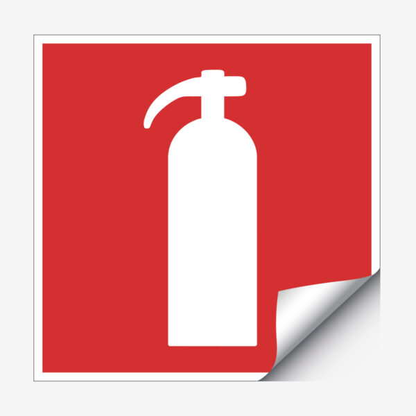 handbrandsläckare skylt