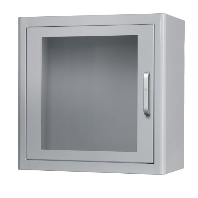 vitt inomhusskåp för hjärtstartare