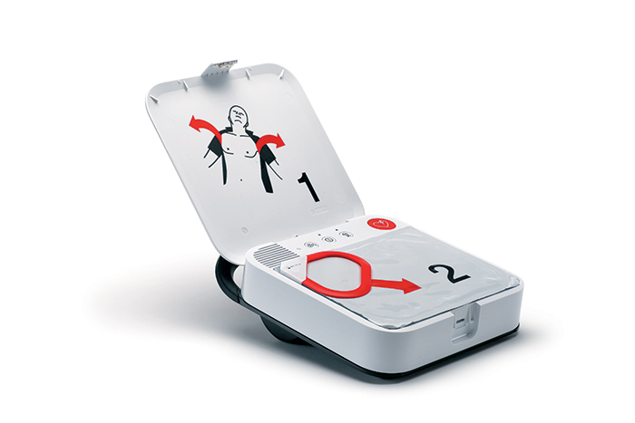 Lifepak CR2 hjärtstartare med två språk och barnläge