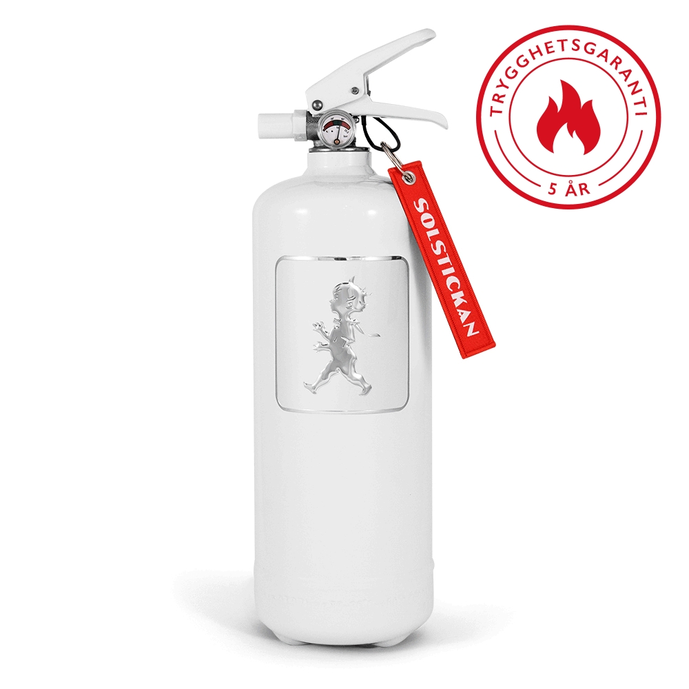 vit Brandsläckare 2 kg solstickan