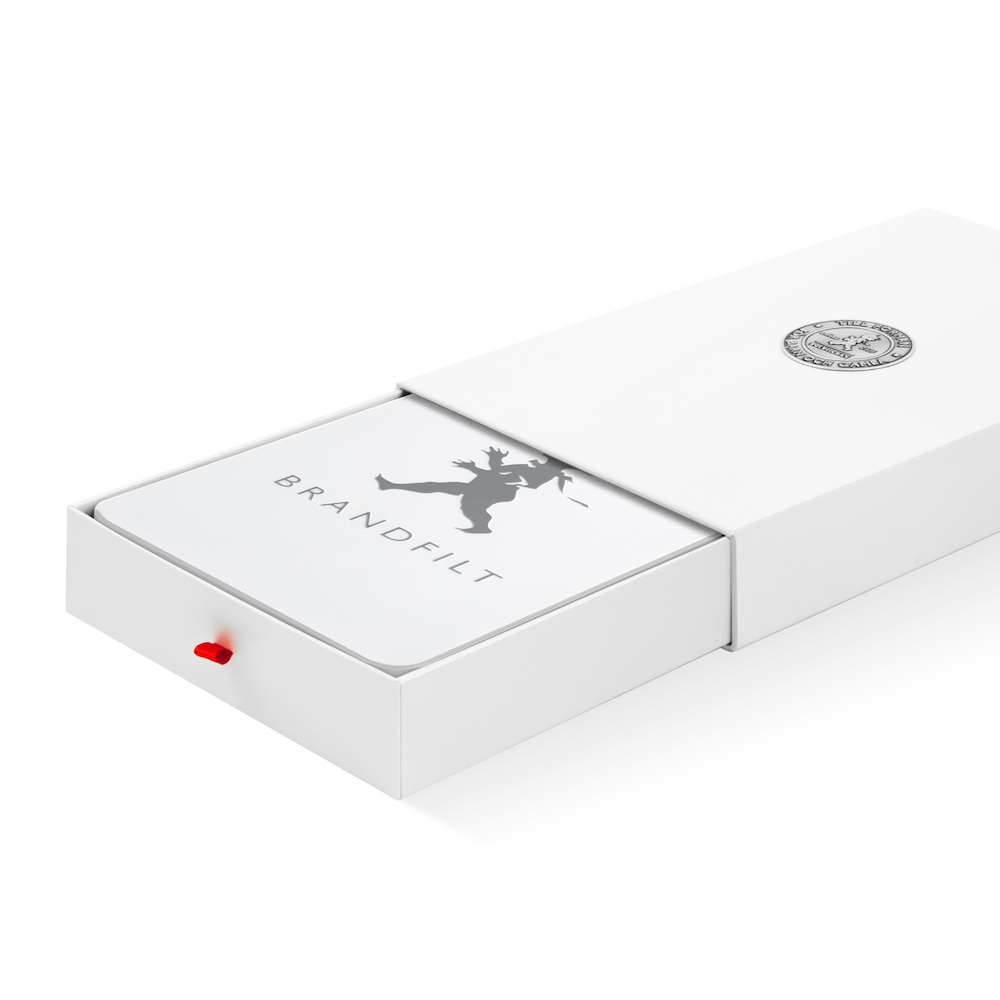 Solstickan brandfilt vit silver