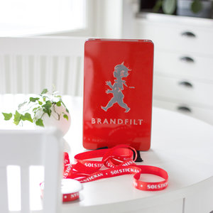 Solstickan brandfilt röd