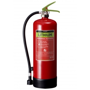 Lithium brandsläckare för batterier