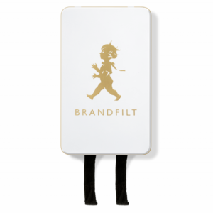 Solstickan brandfilt vit guld