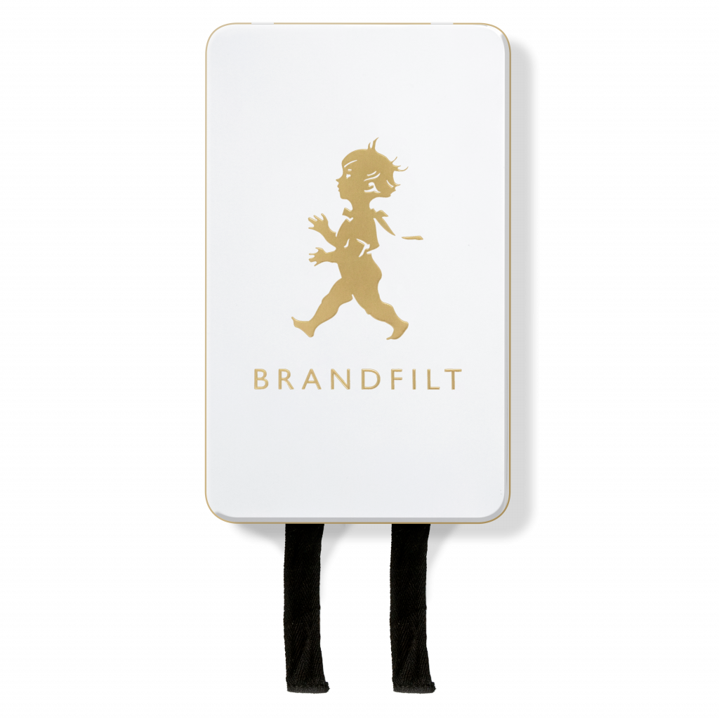 Solstickan brandfilt vit guld