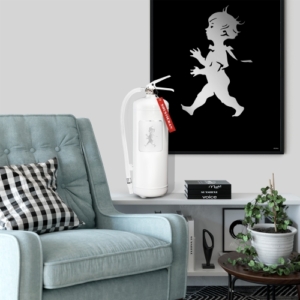 Vit brandsläckare 6 kg solstickan