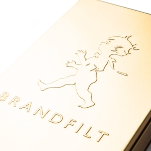 Solstickan brandfilt guld