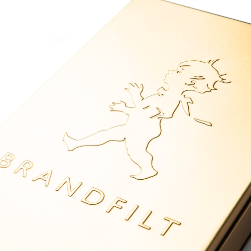 Solstickan brandfilt guld