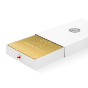 Solstickan brandfilt guld