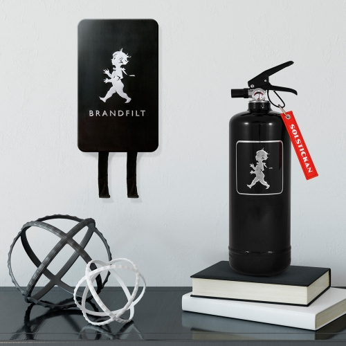 Solstickan brandfilt svart silver