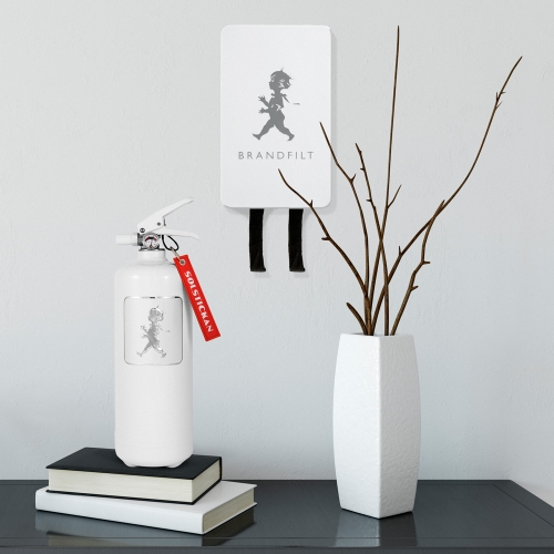 Solstickan brandfilt vit silver