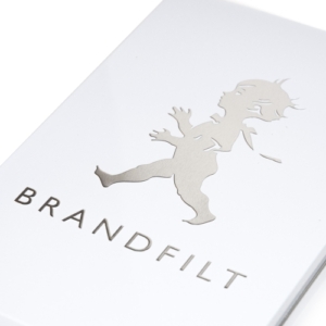 Solstickan brandfilt vit silver