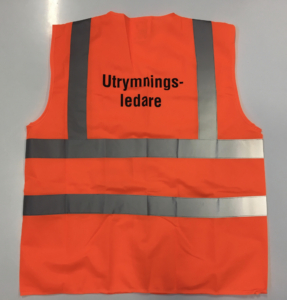 utrymningsledare väst organge