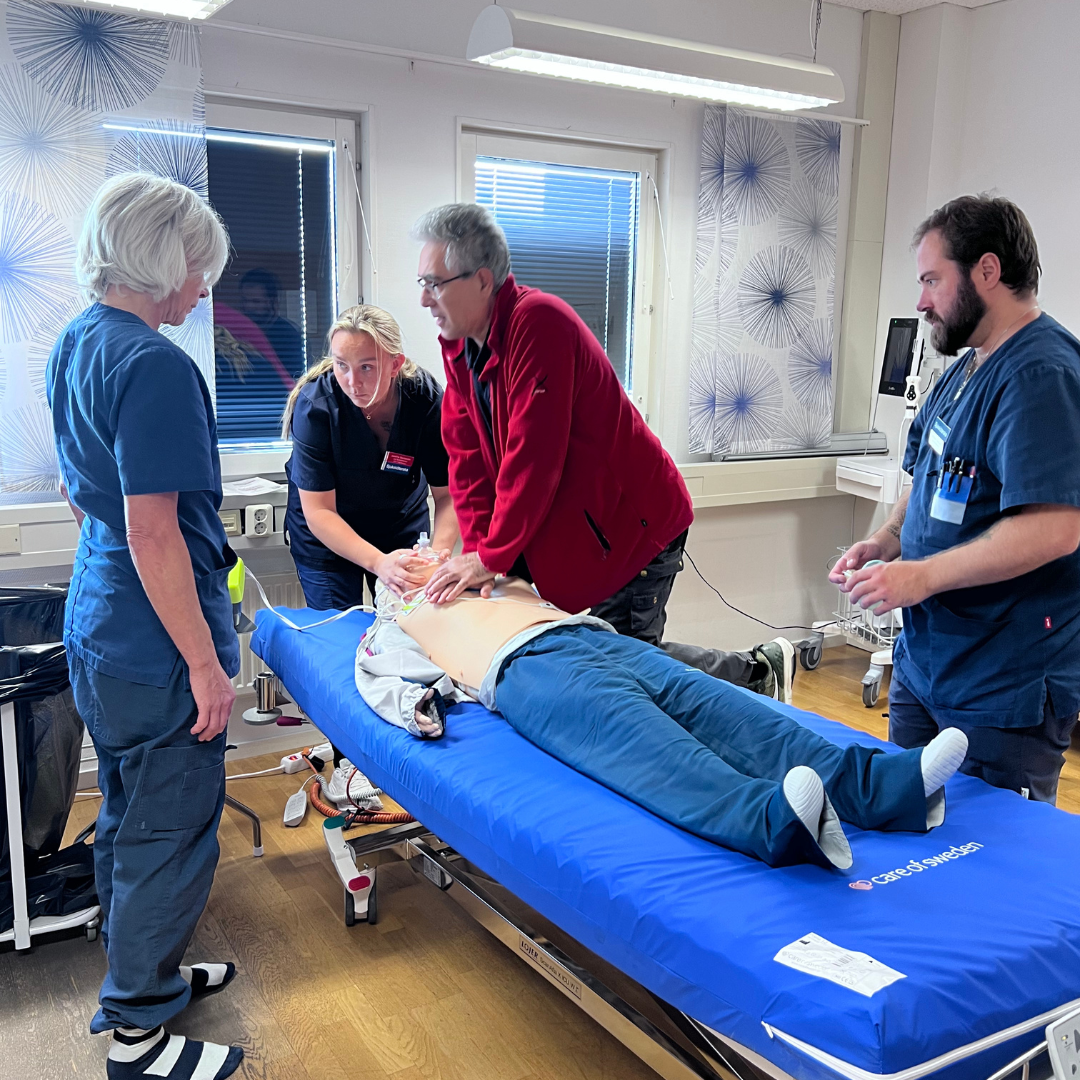 S-HLR kurs brandfast teamträning