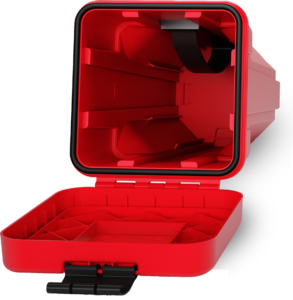 Brandsläckarskåp toppmatat 6 kg CGS brandfast lastbil