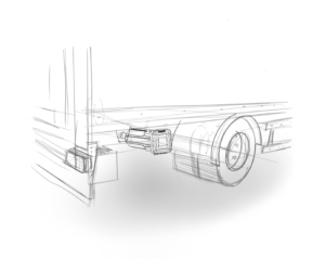 Brandsläckarskåp toppmatat 6 kg CGS brandfast lastbil