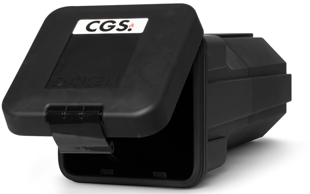 Brandsläckarskåp toppmatat 6 kg svart