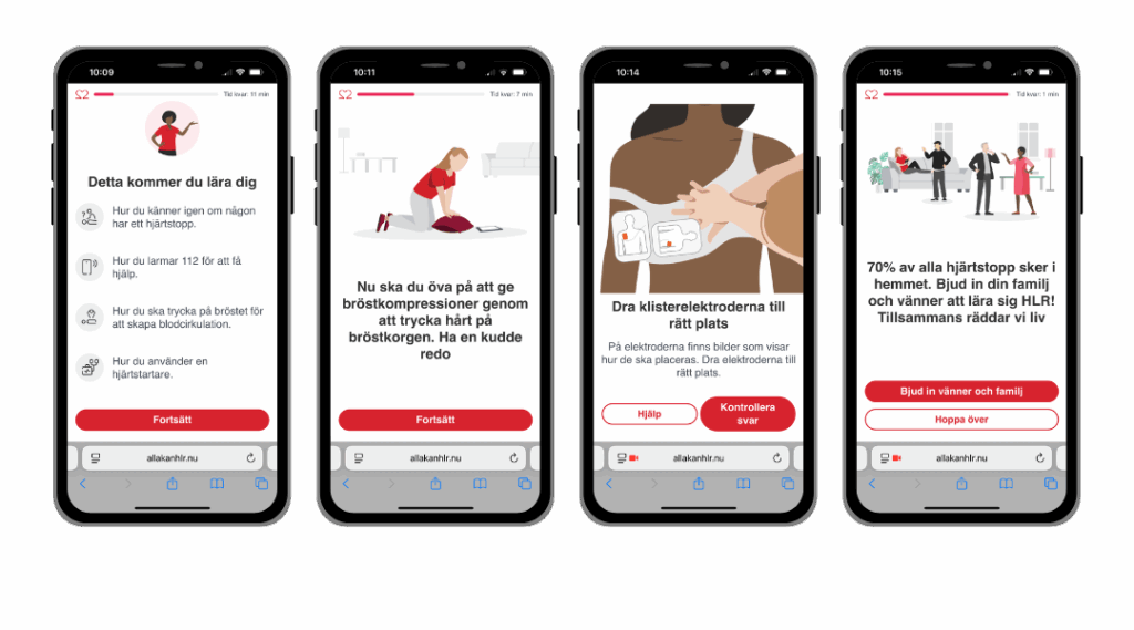 alla kan HLR webbutbildning