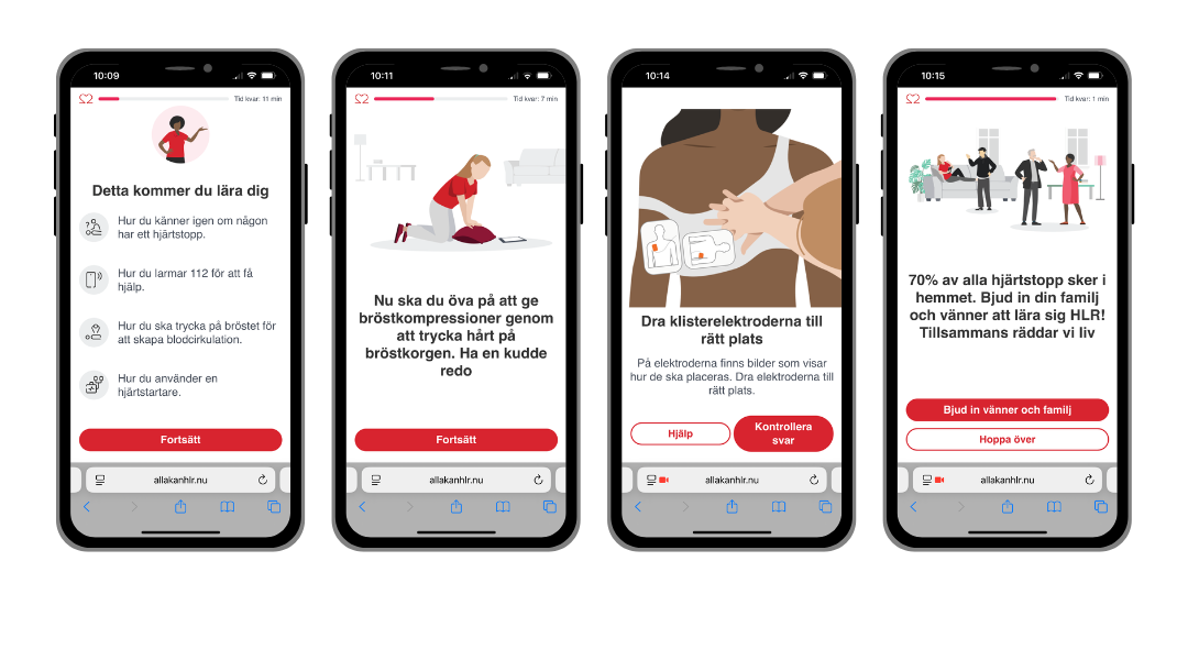 alla kan HLR webbutbildning
