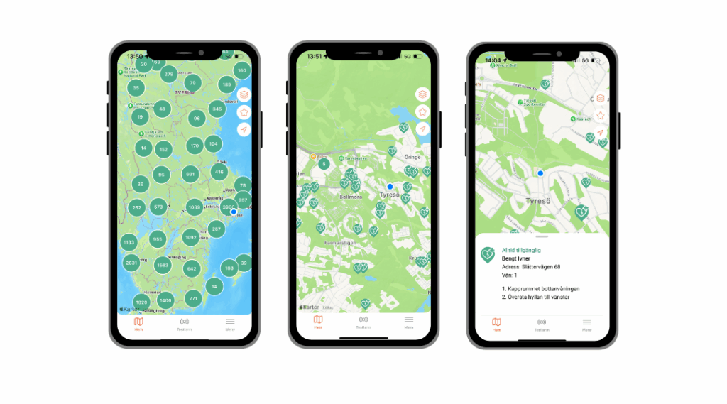 SMS-livräddare hjärtstartare